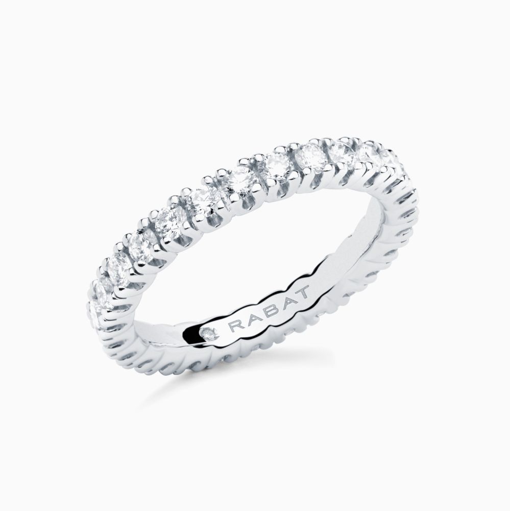 Anillo alianza de compromiso con diamantes RABAT Always U