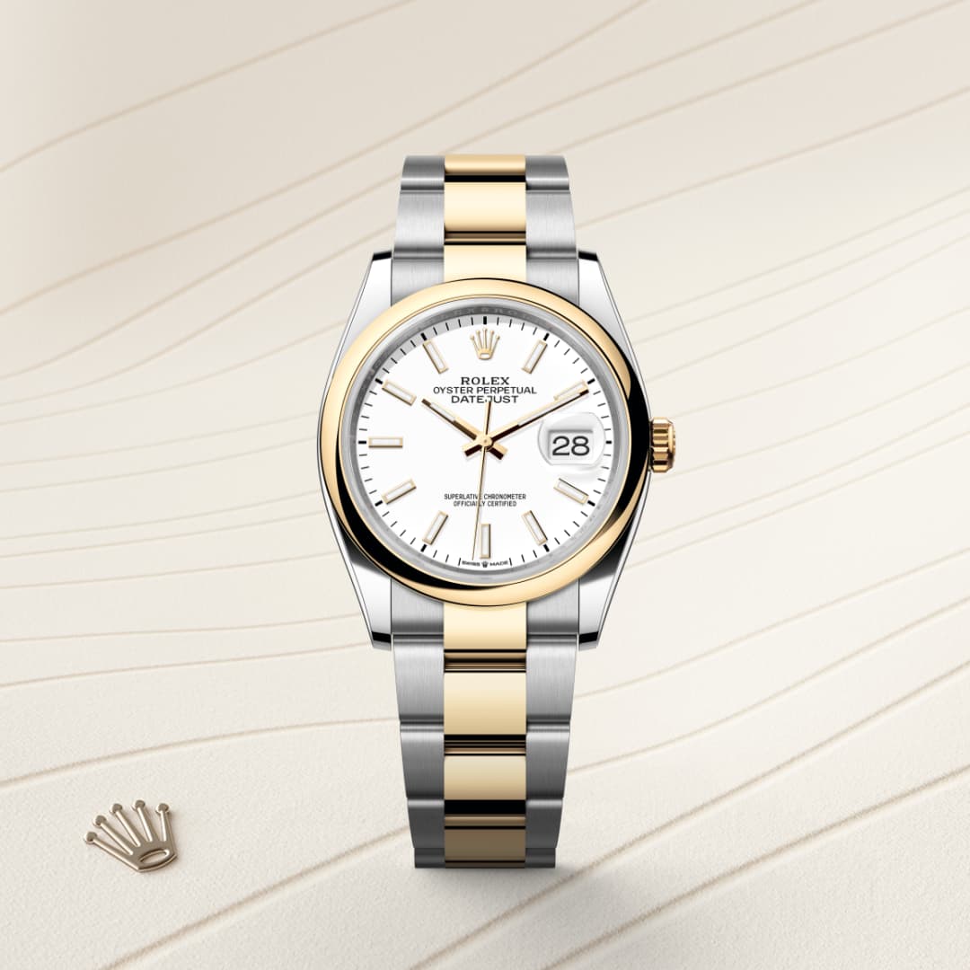 Rolex Datejust 36 ref: M126203-0020 oyster, 36 mm, acero oystersteel y oro amarillo. De movimiento perpetual, mecánico, de cuerda automática con calibre 3235, Manufactura Rolex.