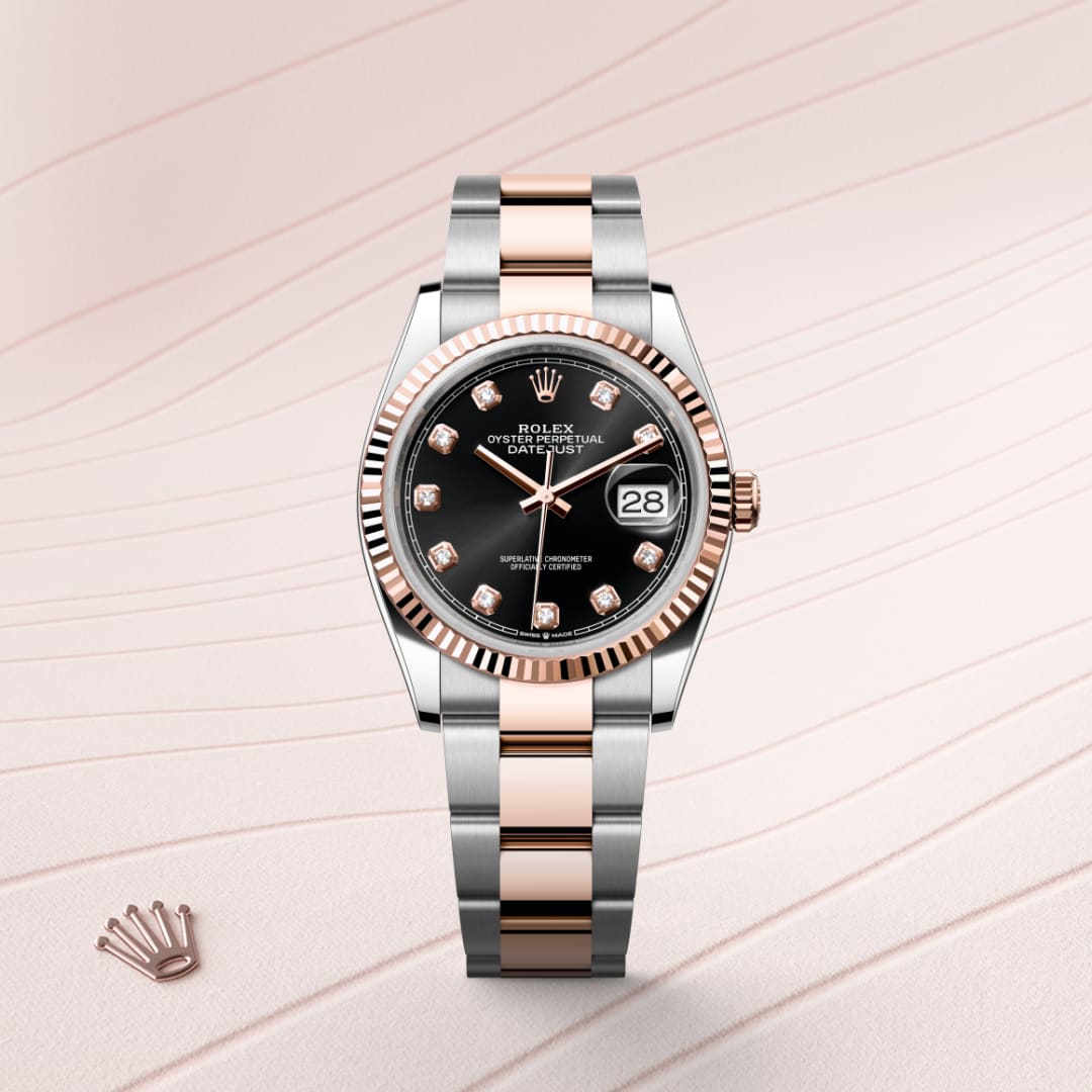 Rolex Datejust 36 ref: M126231-0020 oyster, 36 mm, acero oystersteel y oro everose. De movimiento perpetual, mecánico, de cuerda automática con calibre 3235, Manufactura Rolex. 