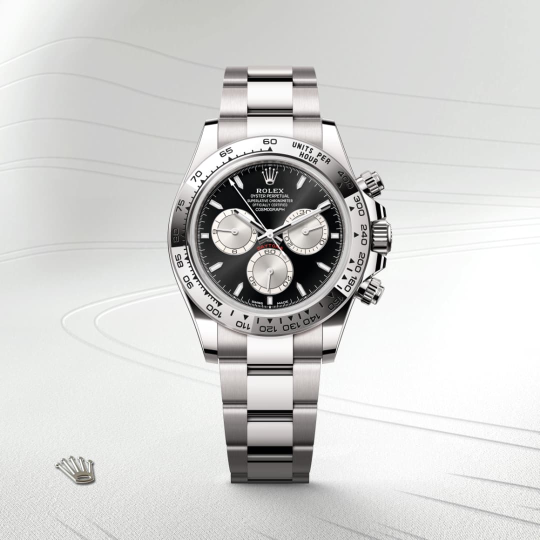Rolex Cosmograph Daytona ref: M126509-0001 oyster, 40 mm, oro blanco. De movimiento perpetual, cronógrafo mecánico, de cuerda automática con calibre 4131, Manufactura Rolex. 