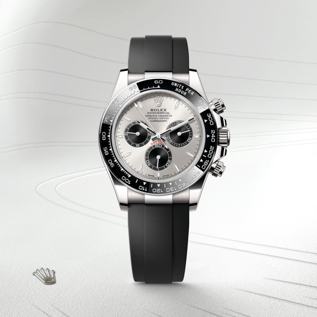 Rolex Cosmograph Daytona ref: M126519LN-0006 oyster, 40 mm, oro blanco. De movimiento perpetual, cronógrafo mecánico, de cuerda automática con calibre 4131, Manufactura Rolex. 