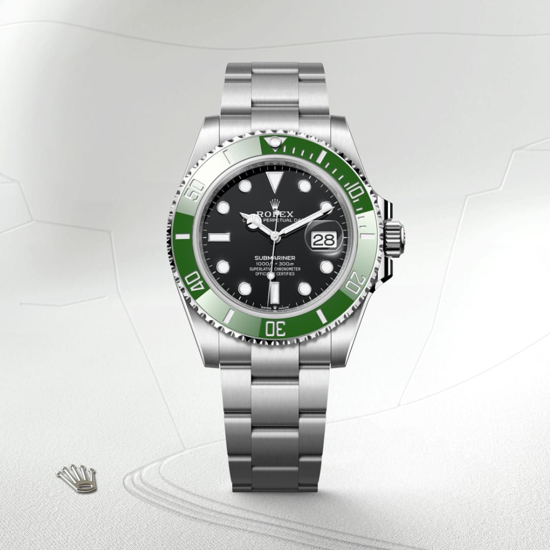 Rolex Submariner Date ref: M126610LV-0002 oyster, 41 mm, acero oystersteel. De movimiento perpetual, mecánico, de cuerda automática con calibre 3235, Manufactura Rolex. 