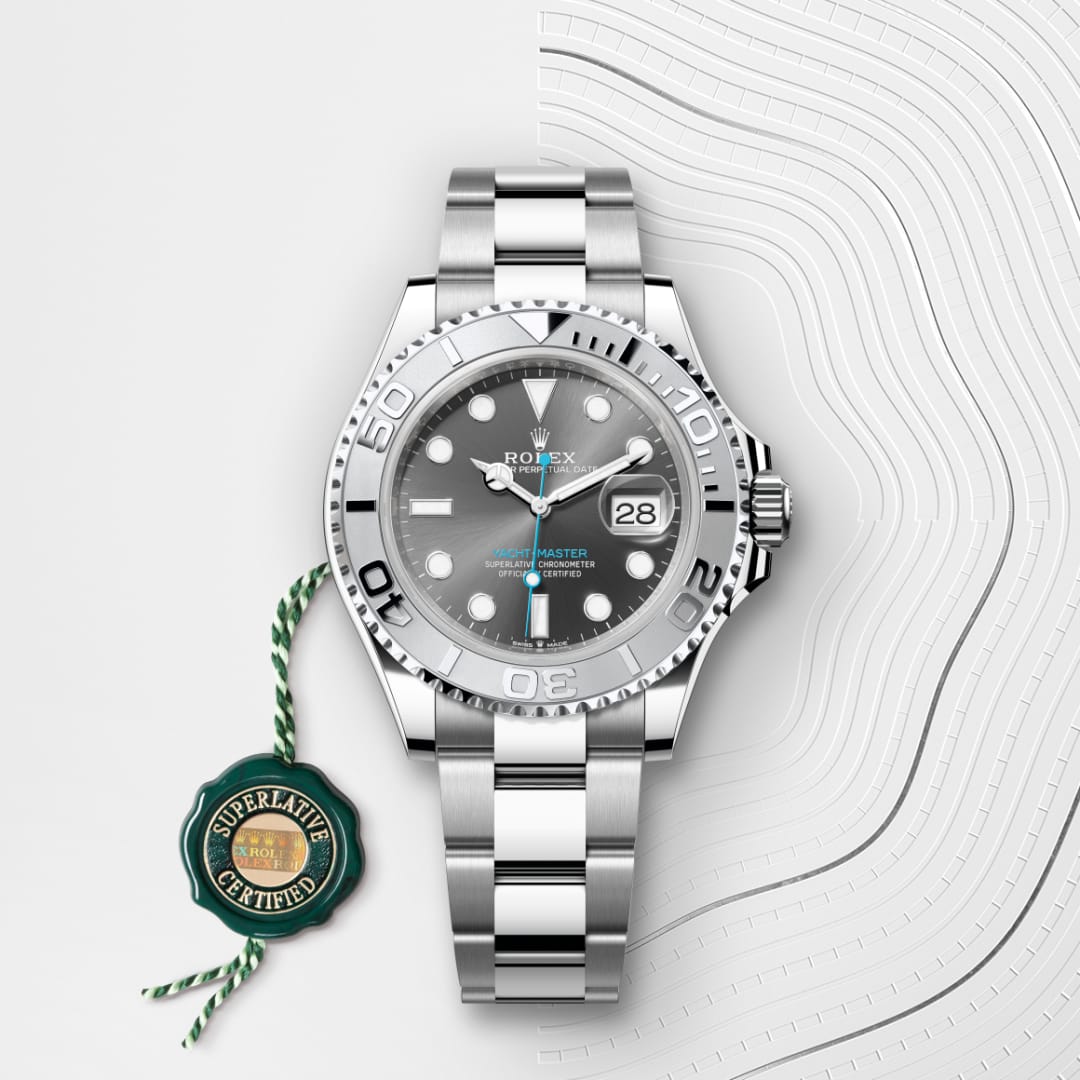 El reloj Rolex Yacht-Master 40 ref: M126622-0001 viene acompañado de un sello verde, un símbolo de su estatus de Cronómetro Superlativo, aplicando la garantía de cinco años. 