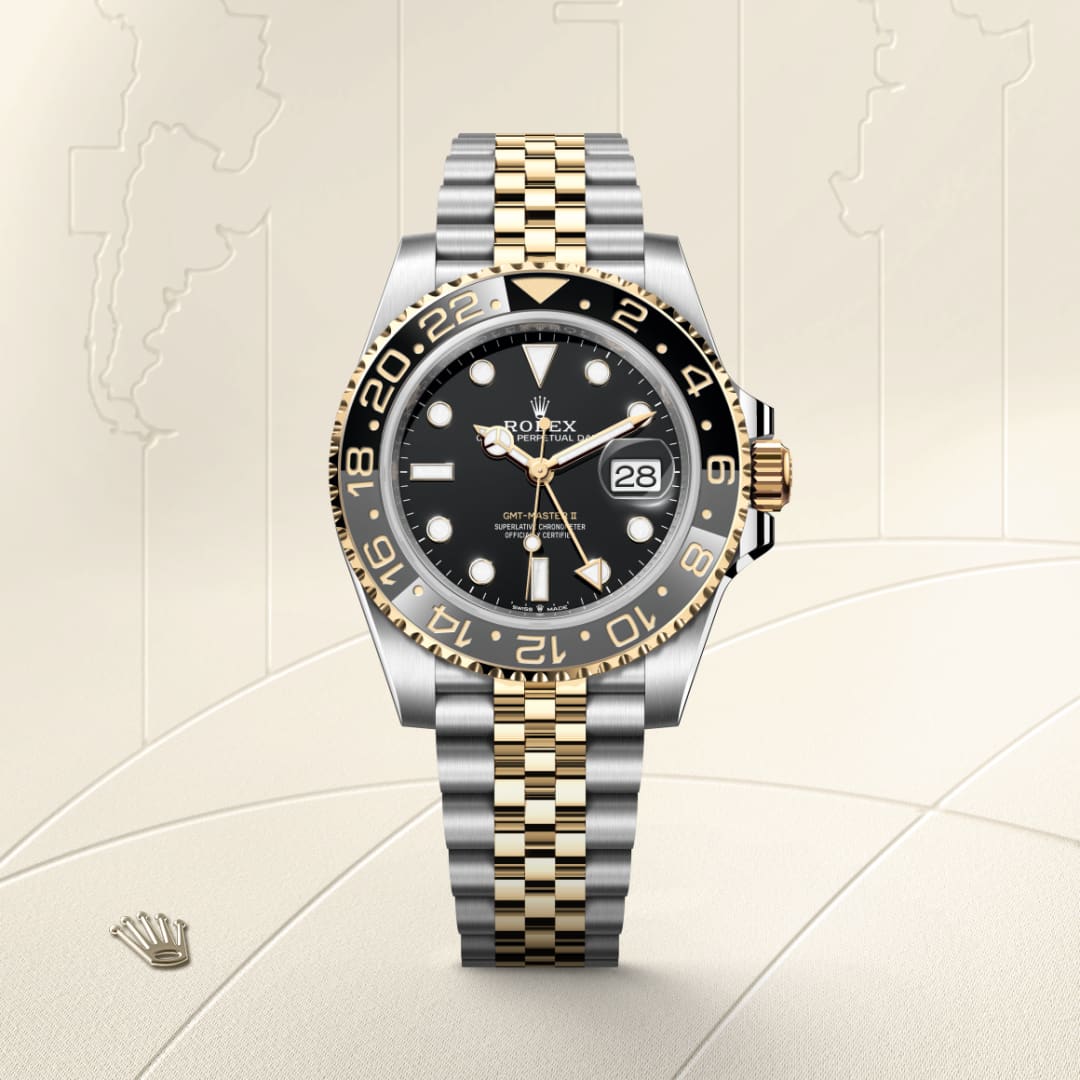 Rolex GMT-Master II ref: M126713GRNR-0001 oyster, 40 mm, acero oystersteel y oro amarillo. De movimiento perpetual, mecánico, de cuerda automática, función gmt con calibre 3285, Manufactura Rolex. 