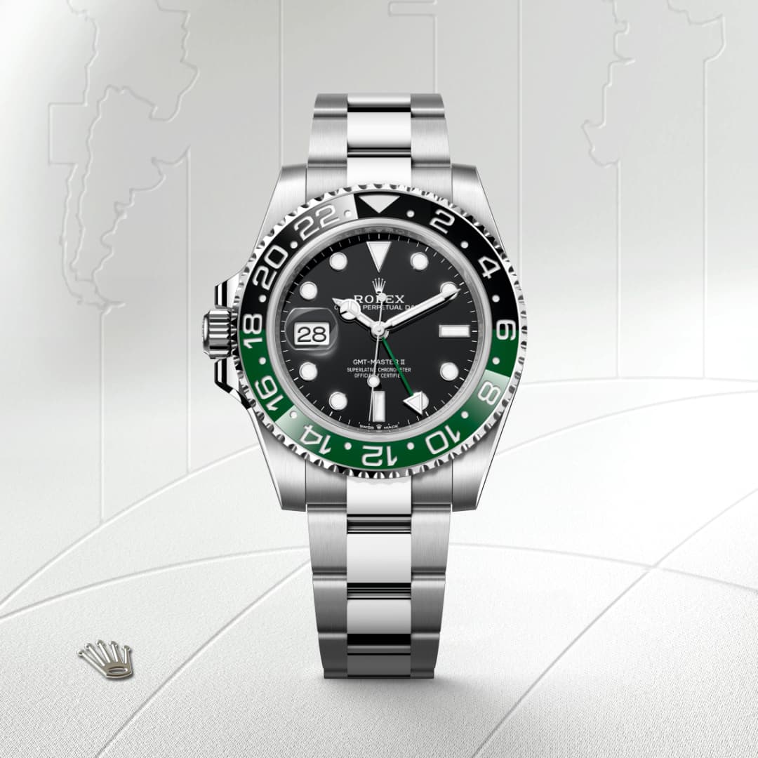Rolex GMT-Master II ref: M126720VTNR-0001 oyster, 40 mm, acero oystersteel. De movimiento perpetual, mecánico, de cuerda automática, función gmt con calibre 3285, Manufactura Rolex. 