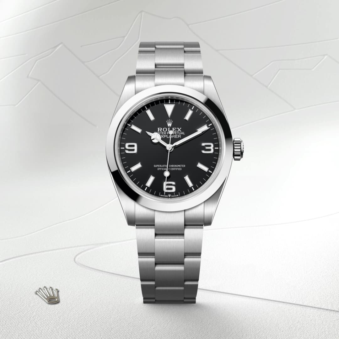 Rolex Explorer 40 ref: M224270-0001 oyster, 40 mm, acero oystersteel. De movimiento perpetual, mecánico, de cuerda automática con calibre 3230, Manufactura Rolex. 