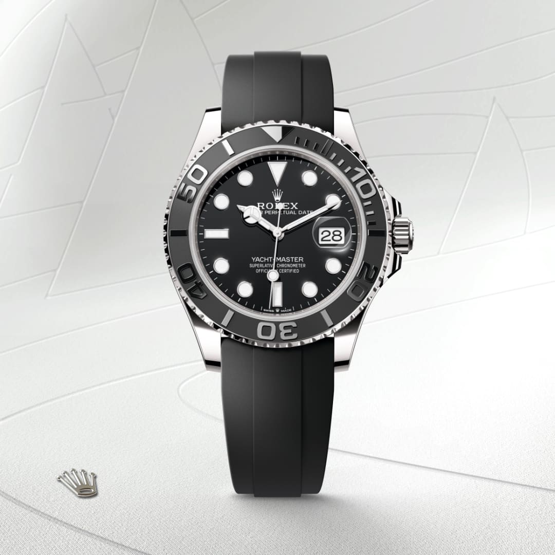 Rolex Yacht-Master 42 ref: M226659-0002 oyster, 42 mm, oro blanco. De movimiento perpetual, mecánico, de cuerda automática con calibre 3235, Manufactura Rolex.