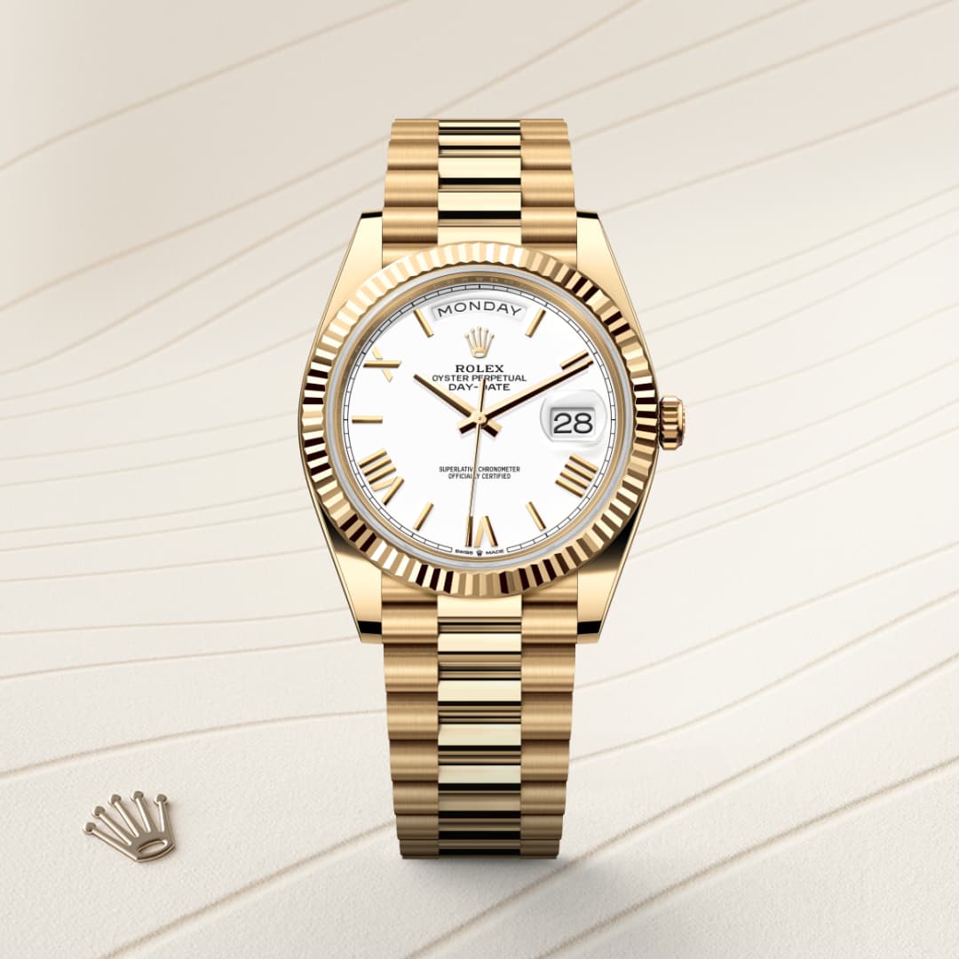 Rolex Day-Date 40 ref: M228238-0042 oyster, 40 mm, oro amarillo. De movimiento perpetual, mecánico, de cuerda automática con calibre 3255, Manufactura Rolex. 