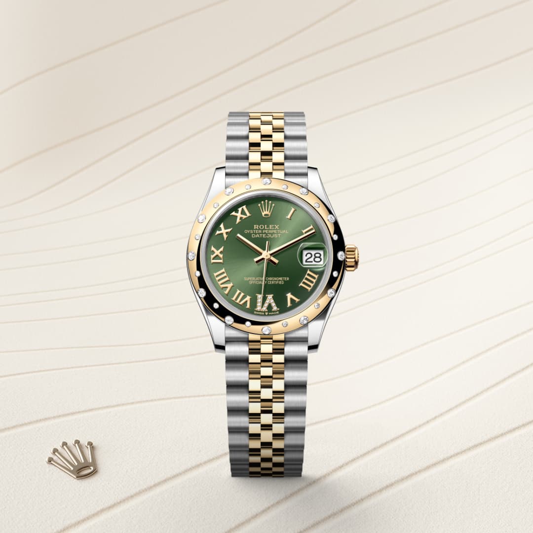 Rolex Datejust 31 ref: M278343RBR-0016 oyster, 31 mm, acero oystersteel, oro amarillo y diamantes. De movimiento perpetual, mecánico, de cuerda automática con calibre 2236, Manufactura Rolex. 