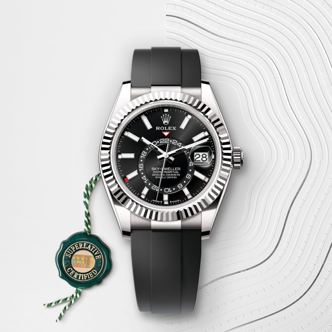 El reloj Rolex Sky-Dweller ref: M336239-0002 viene acompañado de un sello verde, un símbolo de su estatus de Cronómetro Superlativo, aplicando la garantía de cinco años. 