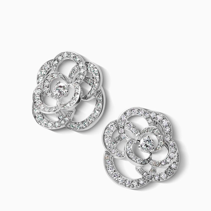 Chanel earrings sale white