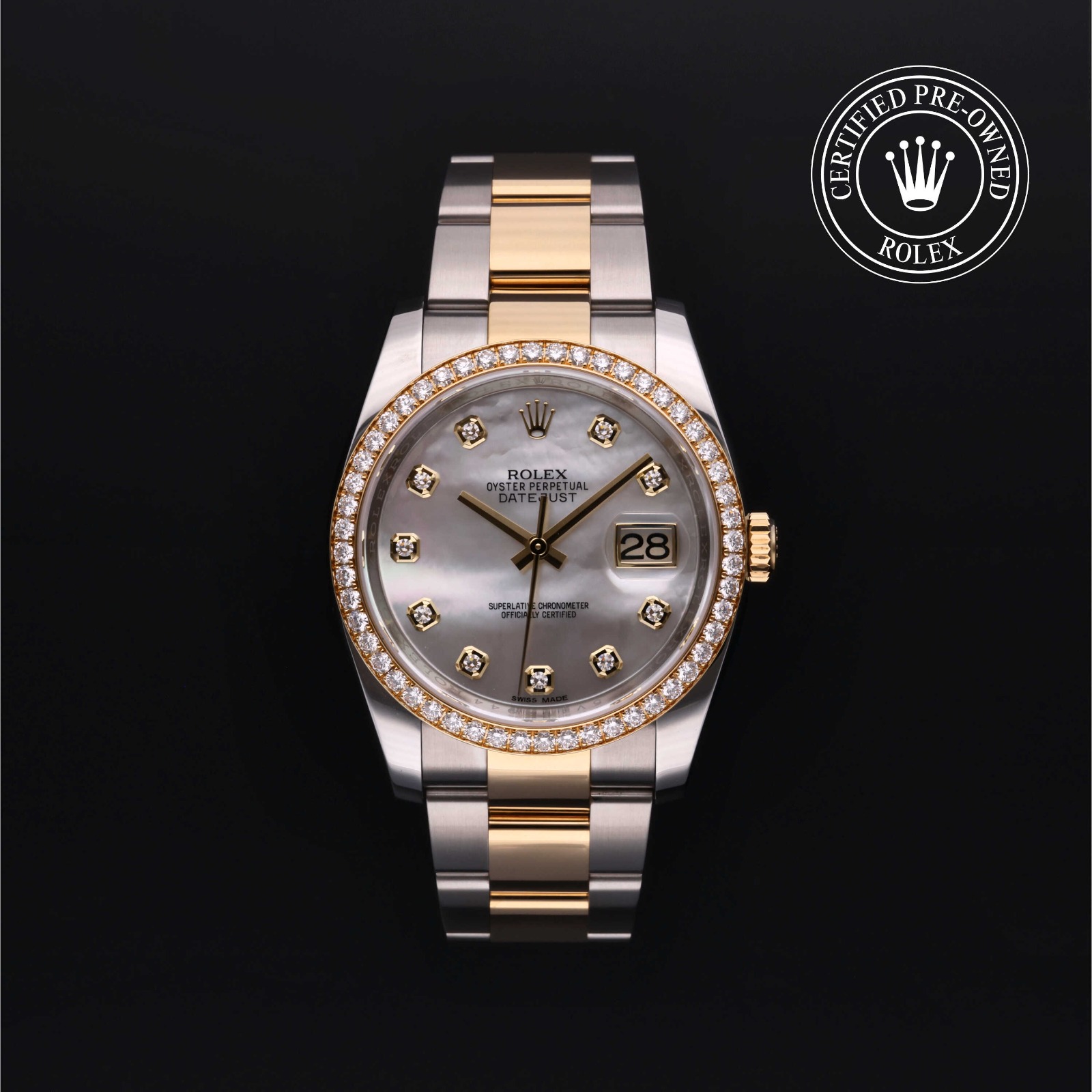 Rolex Certified Pre Owned Datejust in 18 ct white gold 116243 RABAT Jewellery