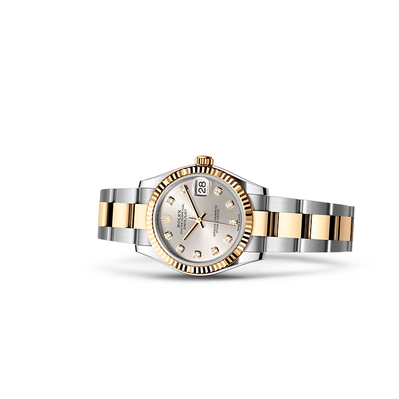 Detalle del brazalete del Rolex Datejust 31 Rolesor amarillo combinación de acero Oystersteel y oro amarillo ref: M278273-0019