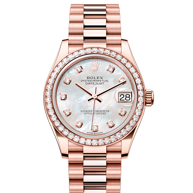 Rolex Datejust 31 Oro Everose de 18 quilates ref: M278285RBR-0005