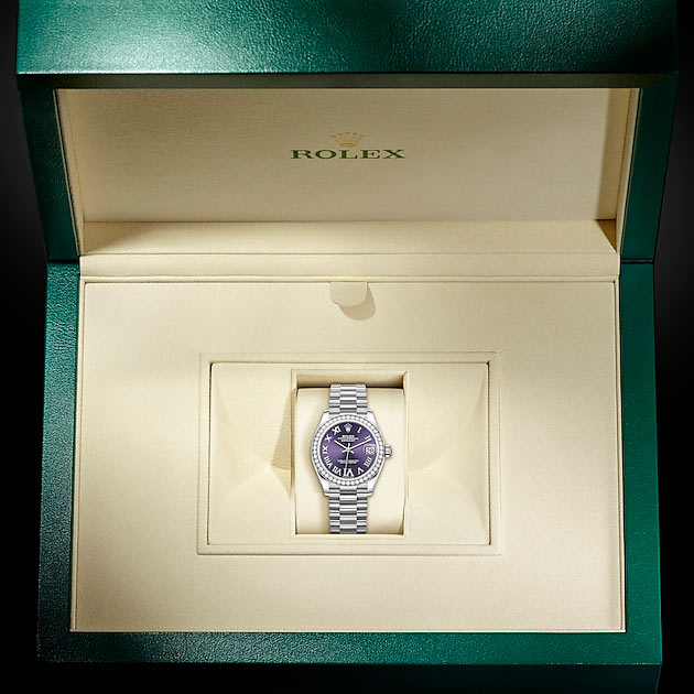 Packaging del reloj Rolex Datejust 31 Oro blanco de 18 quilates ref: M278289RBR-0019