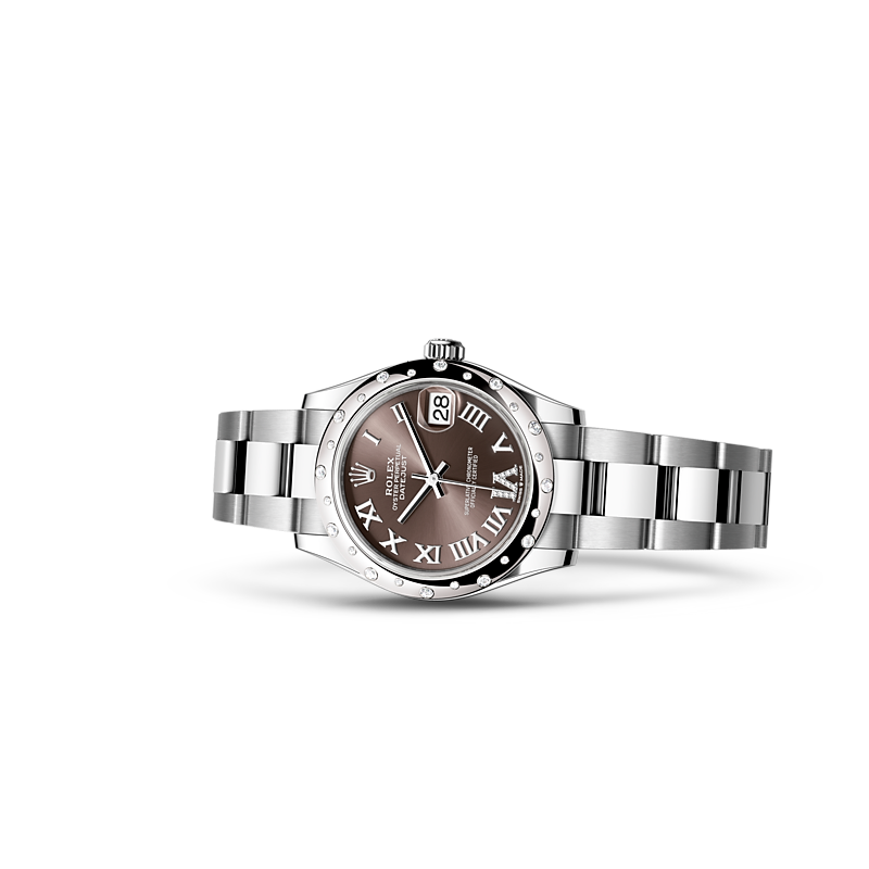 Detalle del brazalete del Rolex Datejust 31 Rolesor blanco combinación de acero Oystersteel y oro blanco ref: M278344RBR-0029