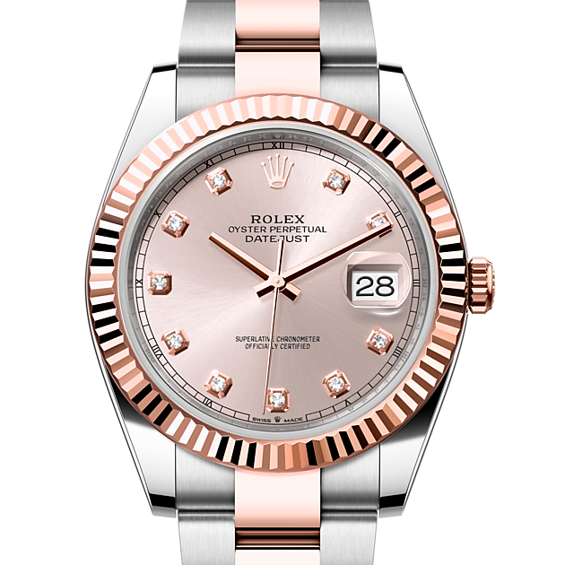 Rolex Datejust 41 Rolesor Everose combinación de acero Oystersteel y oro Everose ref: M126331-0007