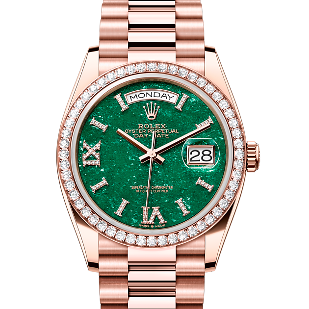 Rolex Day-Date 36 Oro Everose de 18 quilates ref: M128345RBR-0068
