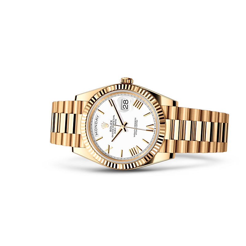 Detalle del brazalete del Rolex Day-Date 40 Oro amarillo de 18 quilates ref: M228238-0042