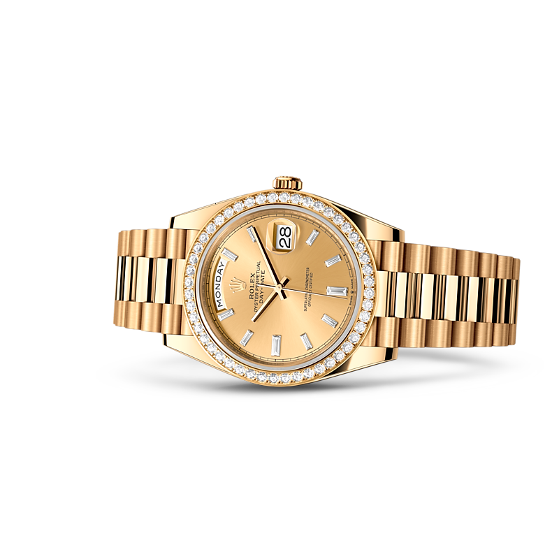 Detalle del brazalete del Rolex Day-Date 40 Oro amarillo de 18 quilates ref: M228348RBR-0002