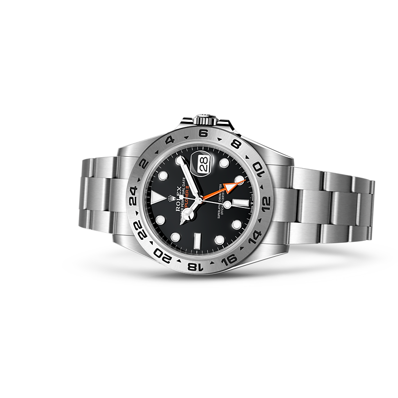 Detalle del brazalete del Rolex Explorer II Acero Oystersteel ref: M226570-0002