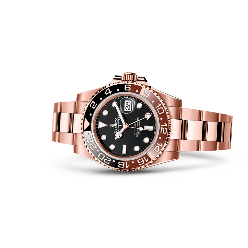 Detalle del brazalete del Rolex GMT-Master II Oro Everose de 18 quilates ref: M126715CHNR-0001