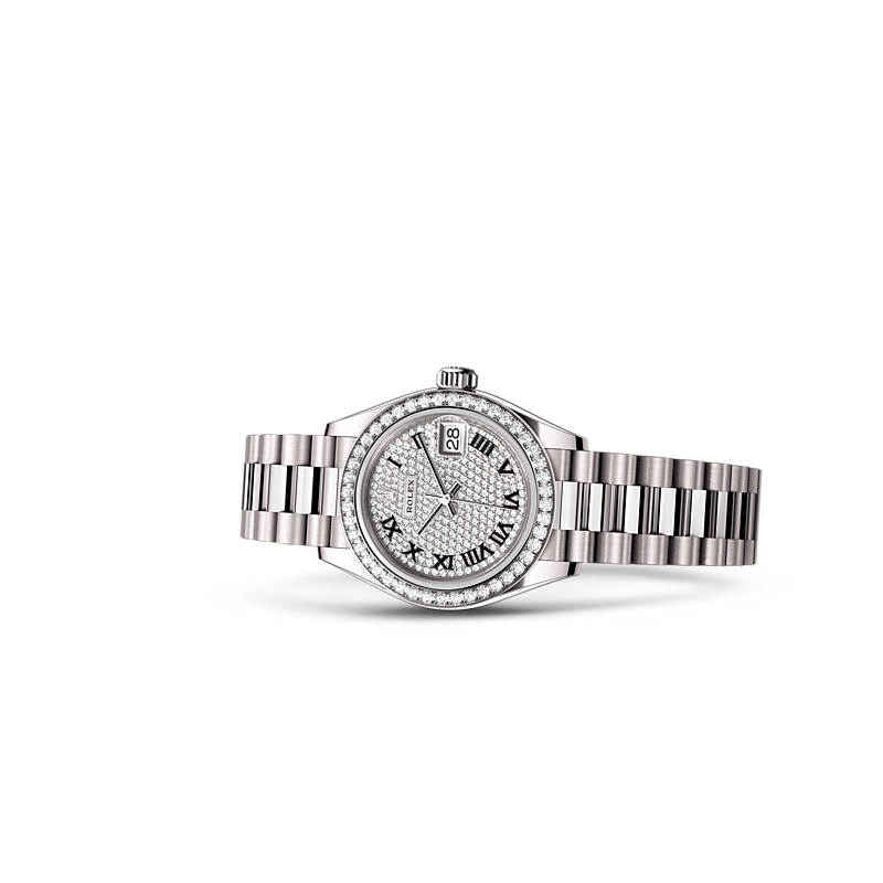 Detalle del brazalete del Rolex Lady-Datejust Oro blanco de 18 quilates ref: M279139RBR-0014