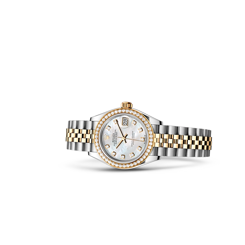 Detalle del brazalete del Rolex Lady-Datejust Rolesor amarillo combinación de acero Oystersteel y oro amarillo ref: M279383RBR-0019