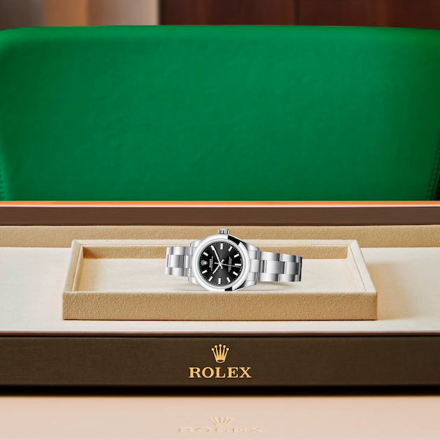 Exposición en la joyeria del reloj Rolex Oyster Perpetual 28 Acero Oystersteel ref: M276200-0002