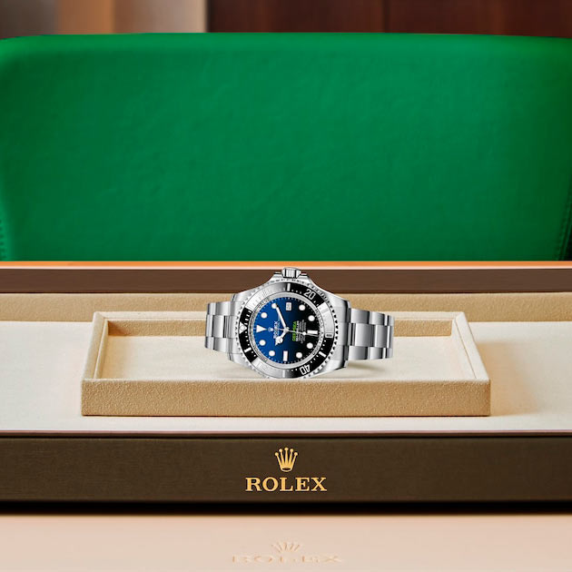 Exposición en la joyeria del reloj Rolex Rolex Deepsea Acero Oystersteel ref: M136660-0003