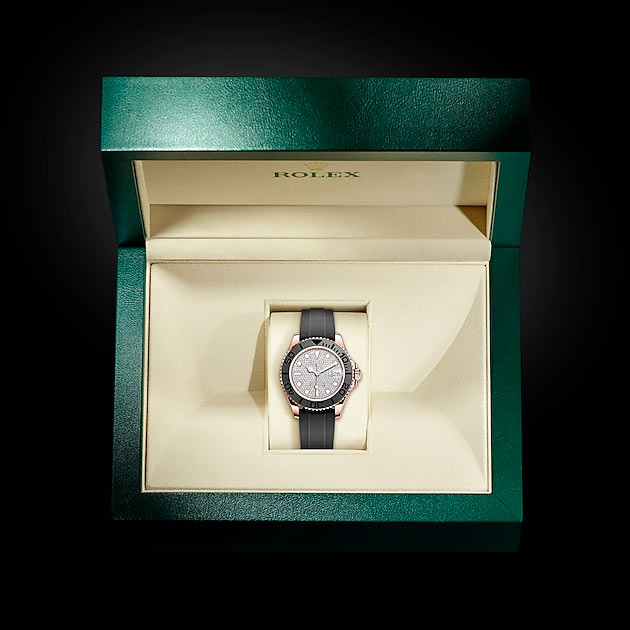 Packaging del reloj Rolex Yacht-Master 37 Oro Everose de 18 quilates ref: M268655-0019