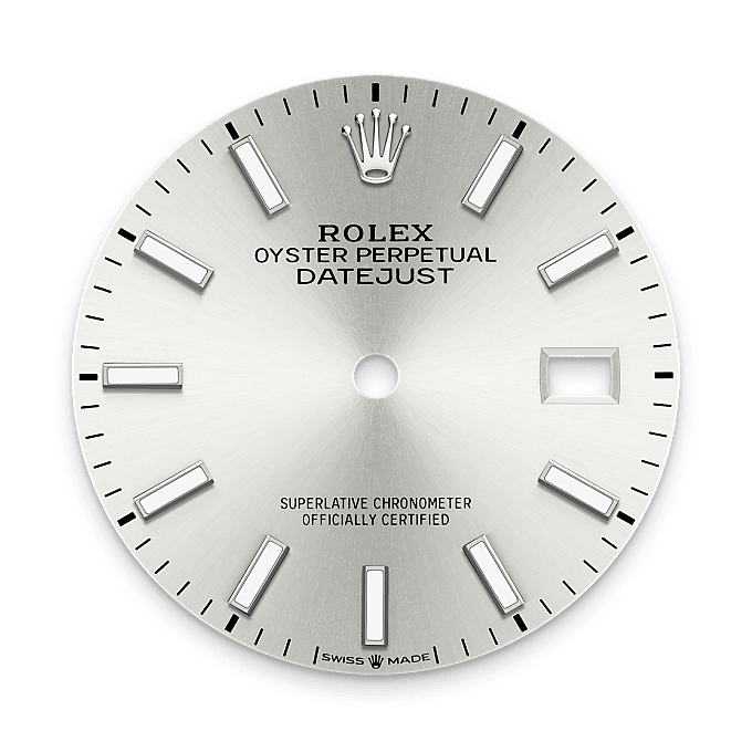 Silver dial
