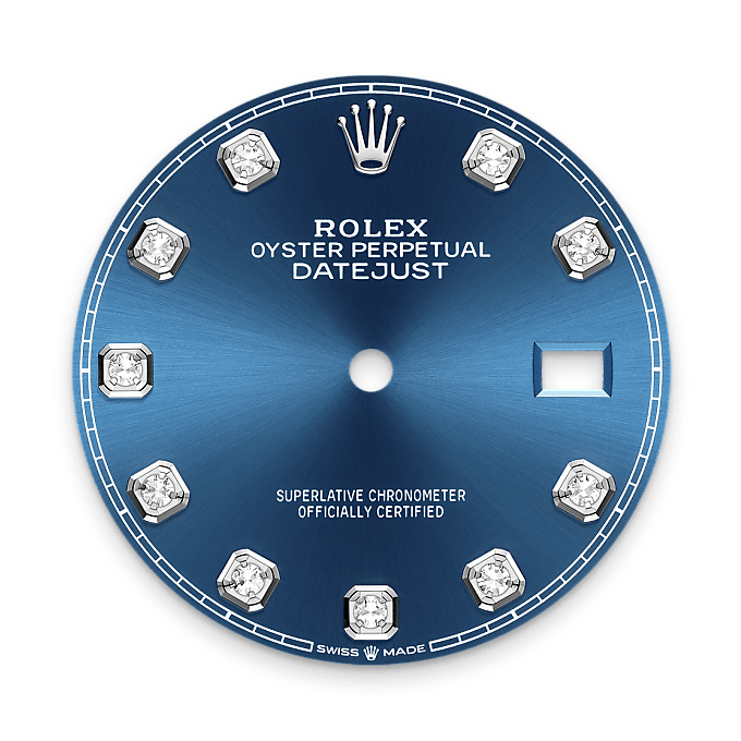 Bright blue dial