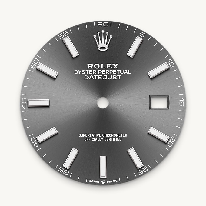 Esfera pizarra del reloj Rolex Datejust || M126334-0014