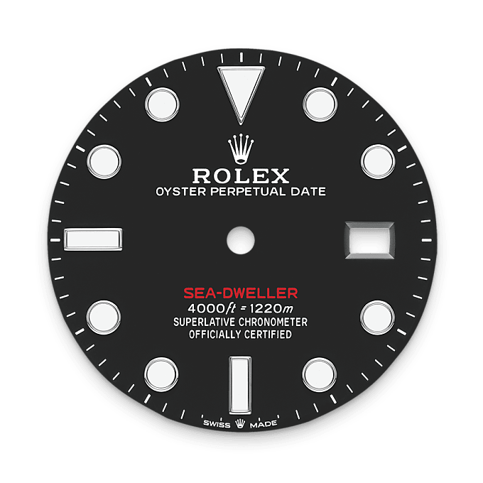 Intense black dial