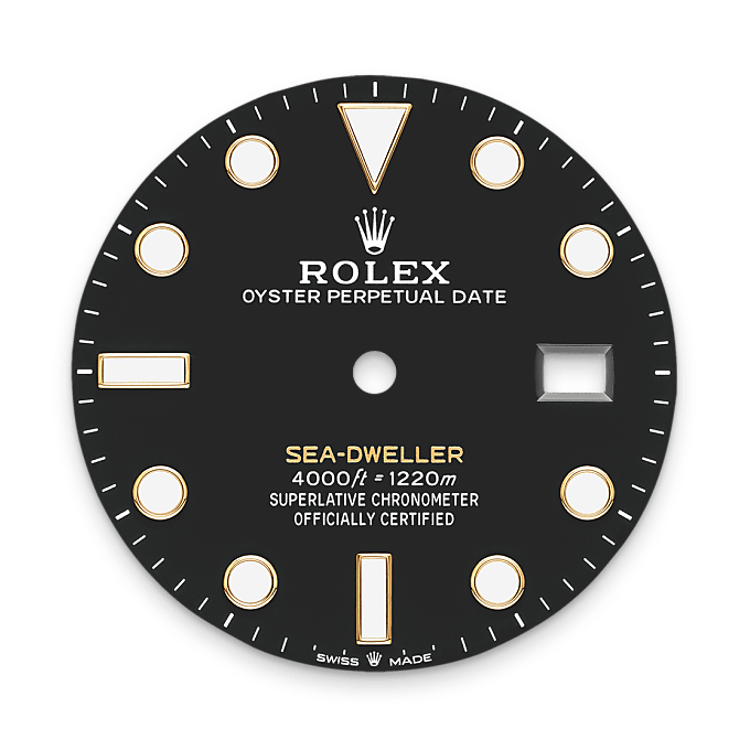Intense black dial