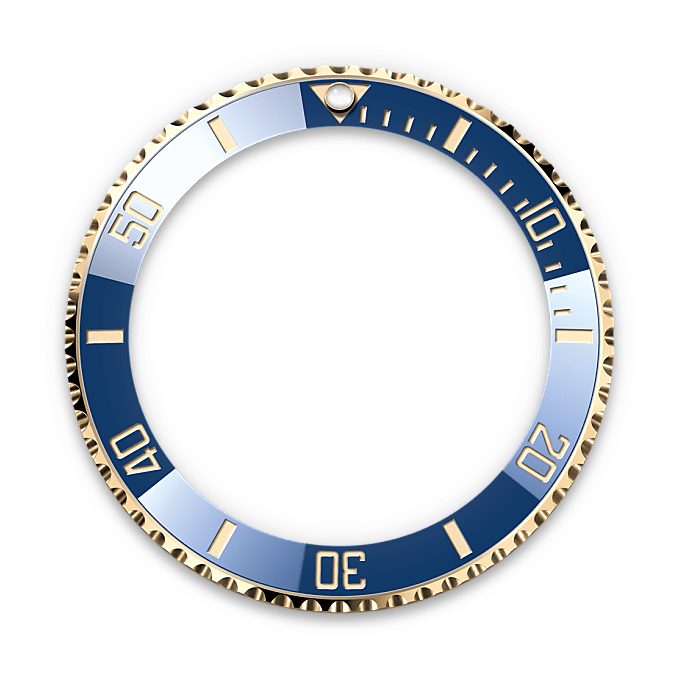 Bisel giratorio unidireccional del reloj Rolex Submariner Date II M126613LB-0002