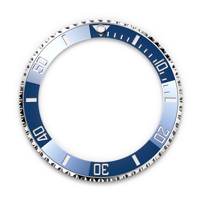 Bisel giratorio unidireccional del reloj Rolex Submariner Date II M126619LB-0003