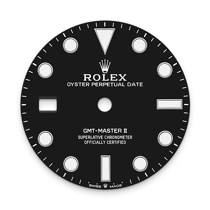 Esfera negra del reloj Rolex GMT-Master II II M126720VTNR-0001