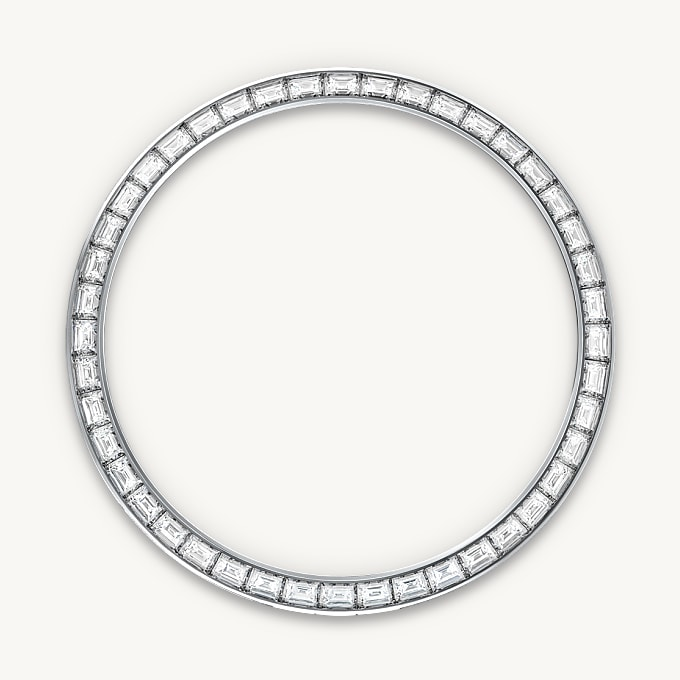 Bisel engastado de diamantes del reloj Rolex Land-Dweller 36 || M127286TBR-0001