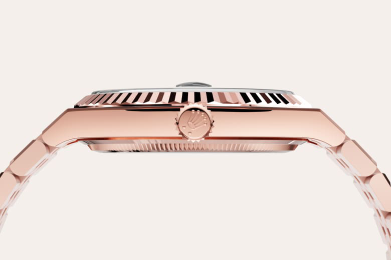 Oro Everose de 18 quilates del reloj Rolex Land-Dweller 40 || M127335-0001