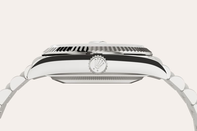 Oro blanco de 18 quilates del reloj Rolex Day‑Date 36 M128239-0005