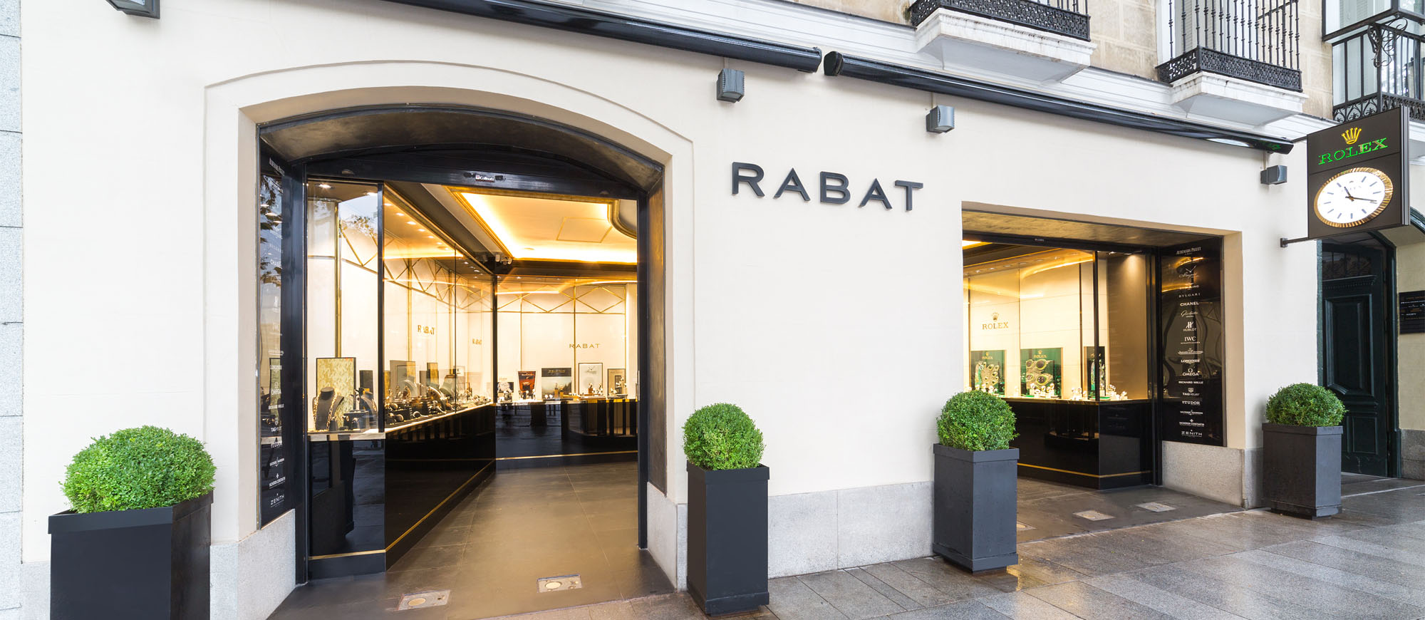 Fachada de la Joyería RABAT en Madrid