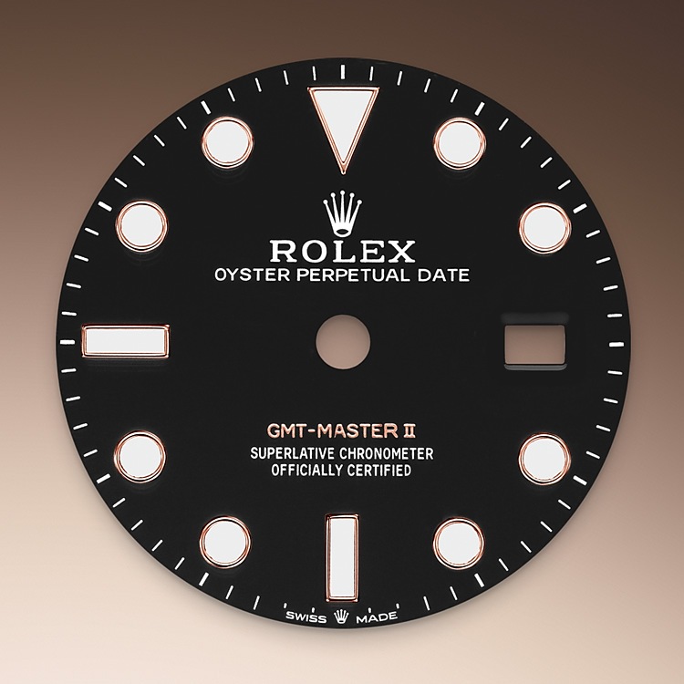 Esfera negra del reloj Rolex GMT-Master II M126715CHNR-0001