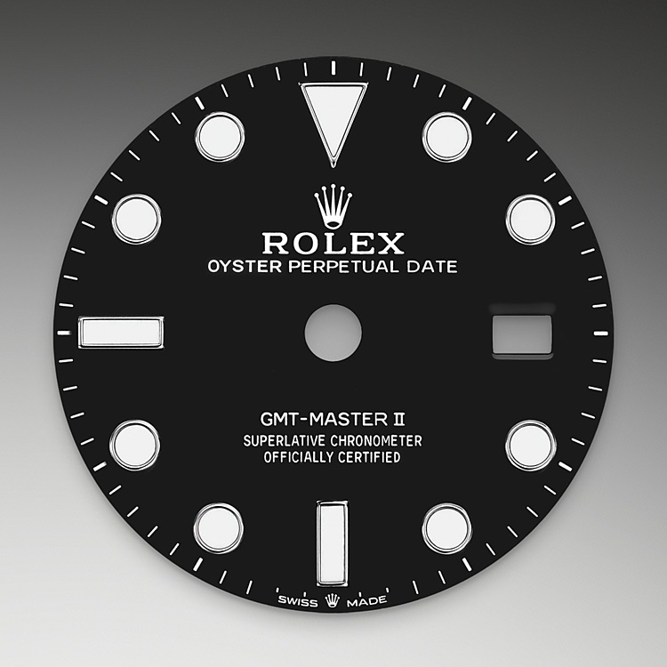 Esfera negra del reloj Rolex GMT-Master II M126710BLRO-0001