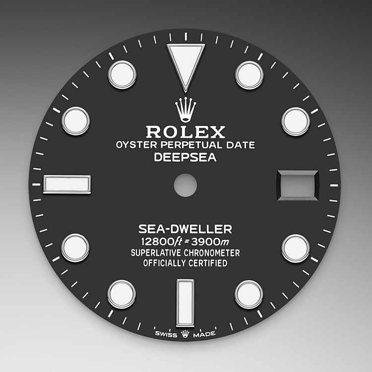 Esfera negra del reloj Rolex Rolex Deepsea M136660-0004