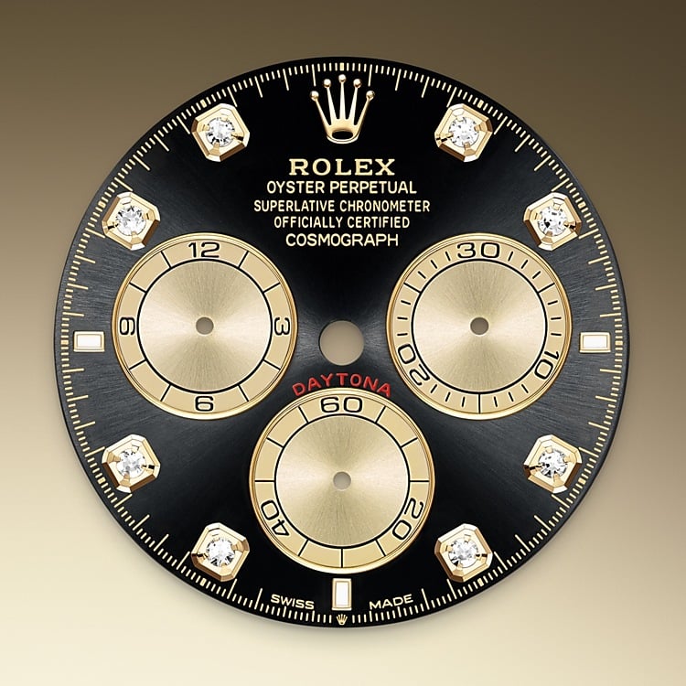 Bright black and golden dial - Rolex Cosmograph Daytona M126508-0003