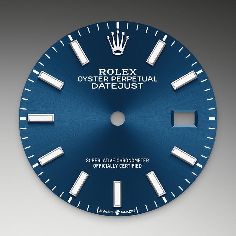 Esfera azul vivo del reloj Rolex Datejust 36 M126200-0005