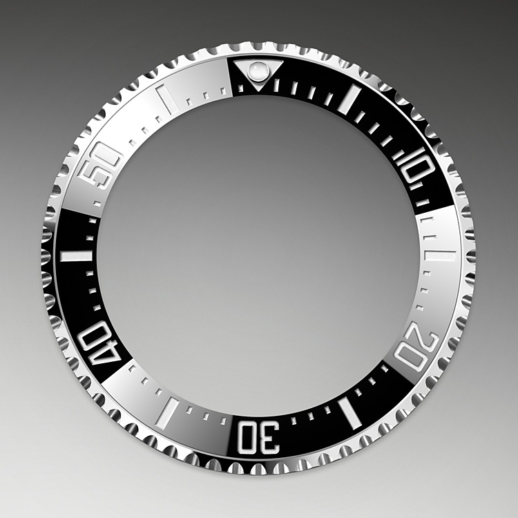 Bisel de cerámica y visualización luminiscente del reloj Rolex Sea-Dweller M126600-0002