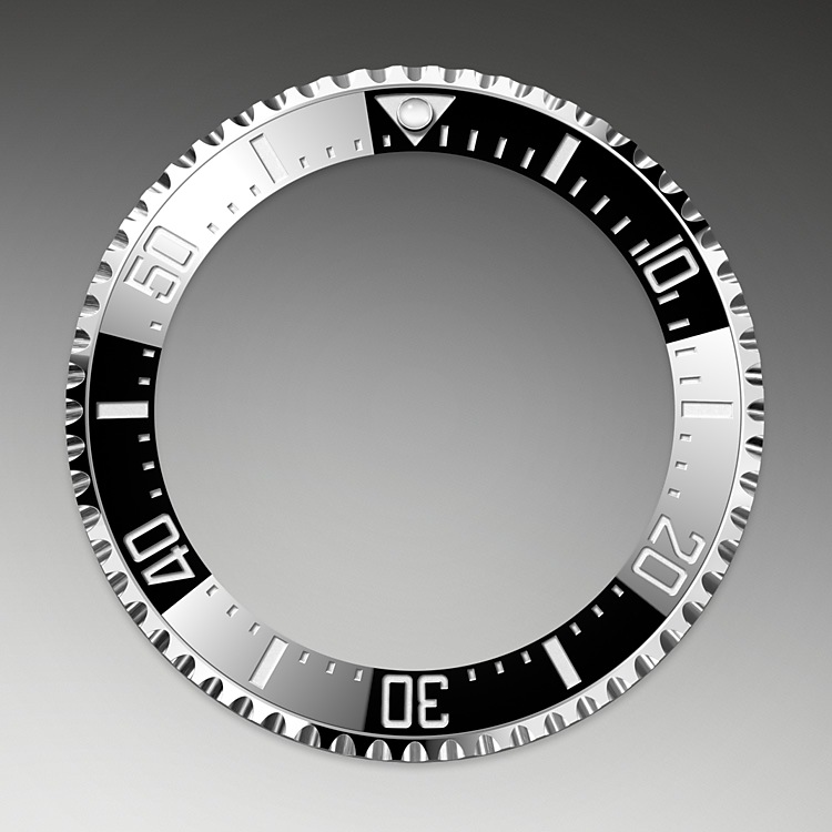 Bisel de cerámica y visualización luminiscente del reloj Rolex Rolex Deepsea M136660-0004